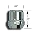 Gorilla Automotive 20023SD Acorn Open End Chrome Small Diameter Lugs (12mm x 1.25 Thread Size) - Pack of 20