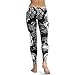 Clearance HGWXX7 Women High Waist Gym Yoga Skull Print Running Fitness Leggings Pants Tights Workout Clothes