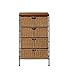 4D Concepts 4-Drawer Wicker Stand, Wicker/Metal