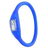 zjskin Fashionable Sports Digital Silicone Rubber Jelly Anion Bracelet Wrist Watch Unisex