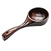 Pomeat Large Wooden Soup Ladle, Dark Brown Wood