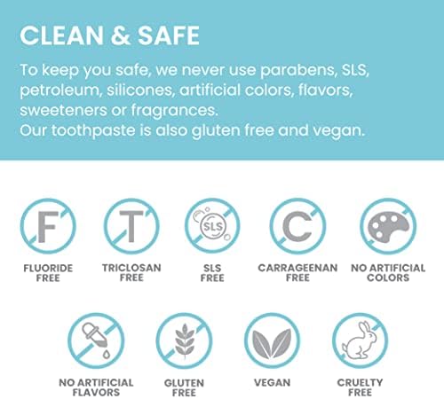 Botanique whitening simplesmente hortelã-pimenta |previne germes e melhora a saúde bucal e dentária |fortalece os dentes| totalmente natural, sem flúor e sls | 100% vegetariano e vegano - 150g