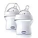 Chicco NaturalFit Baby Bottles All You Need Starter Set with Bottle Sterilizer, Bottle Brush, Orthodontic Pacifiers and Storage Lids