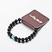 Beads Bracelet with 8mm Black Matte Agate & Cat Eye Handmade Natural Stone by Long Way