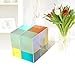 3 Pack Optical Glass, RGB Dispersion Prism Cube, for Teaching Light Spectrum Physics (Varied Size)