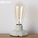 INJUICY Industrial Table Lamps, Antique Desk Lamp with Ceramic Base for for Bedside, Bedroom Living, Dining Room, Cafe Bar, Hallway Décor