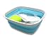 SAMMART 7.7L (2 Gallon) Collapsible Tub - Foldable Dish Tub - Portable Washing Basin - Space Saving Plastic Washtub (Bright Blue, S)