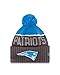 NFL New England Patriots 2015 Snapshot Sport Knit, Snapshot Blue/Graphite, One Size