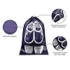 Lify Travel Shoe Bags, Portable Travel Shoe Tote Bags - Packing Organizers for Men and Women- Aqua Blue (6 Pcs) + Navy… - Image 4