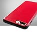 technext020 iPhone 7 Plus Red Leather Case/iPhone 8 Plus Red Leather Case, Ultra Slim Fit Artificial PU Synthetic Leather Case Shock Resistance Protective Cover for iPhone 7 Plus/iPhone 8 Plus Red