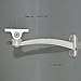 Auto Safety Aluminium Universal Indoor Outdoor Wall Ceiling Mount CCTV Security Camera Rotary Mounting Bracket PART OF TWO white