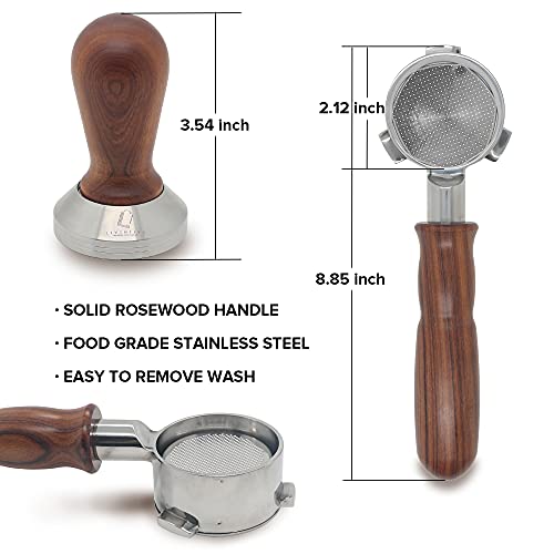 54mm Bottomless Portafilter & Tamper 2 in 1 Set Compatible with