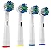 Replacement Toothbrush Heads for Oral B by Oliver James, 12 Pack Regular Heads with Travel Caps, Precision Clean Refill compatible with Oral B Pro1000 Pro3000 Pro5000 Pro7000
