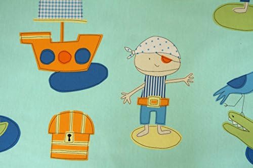 Large Pirate High Quality Oilcloth High Chair Feeding Splash Mat