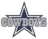 Dallas Cowboys Star with Text Sticker Vinyl Decal 5 SISEZ Truck Window Helmet Motorcycle Hard Hat Bumper Laptop Wall Art Emblem Large Dallas Cowboys Sticker (3