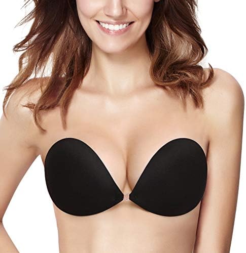Gomemory 2018 New Listing Strapless Adhesive Silicone Bra& Backless Bra Push up&Reusable Silicone Sticky Invisible Bra