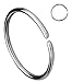 Forbidden Body Jewelry 18G -20G Surgical Steel Seamless Nose Ring or Cartilage Hoop with Comfort Round Ends (Sold Individually)