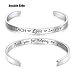 CERSLIMO Teacher Gifts Graduation Gifts Teacher Bracelet Jewelry Teach Love Inspire Cuff Bangle Appreciation Thank You Gifts from Student for Women