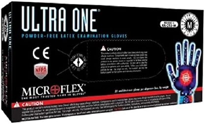 Microflex Ultra One Powder Free Latex Extended Cuff Exam Gloves (500 Case)