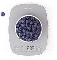 Digital Kitchen Scale / Food Scale - Ultra Slim, Multifunction, Easy to Clean, Large Display (grey)