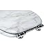 Sanilo Soft Close Toilet Seat ROUND, Quiet and Slow Close Lid and Seat, Strong Bumpers and Hinges, Marble