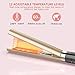 Flat Iron for Hair,GOOLEEN Professional Ceramic Hair Straightener 1 Inch Tourmaline 3D Floating Plates,2 in 1 Hair Curler and Straightener with Dual Voltage LED Display Adjustable Temperature 248-446℉