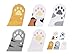 Cute Cat's Paw Shaped Self-Stick Notes, Scratch Pads, 10 Pads/Pack, 30 Sheets/Pad (Cat's Paw)