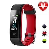 Letsfit Fitness Tracker with Heart Rate Monitor, Color Screen Smart Watch with Sleep Monitor, Step Counter, Calorie Counter, IP68 Waterproof Pedometer Watch for Kids Women Men