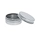 Yarachel Pack of 40 Screw Top Round Aluminum Tins Cans - Aluminum Screw Lid Round Tin Container Bottle