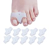 Povihome Gel Toe Separators & Straightener, Anti-Slip Bunion Corrector for Hammer Toe, Overlapping Toe,Foot Cramps, Relief Hallux