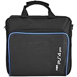 fosa PS4 Pro Carrying Case Bag, Waterproof Shockproof Game System Protective Travel Case for PlayStation 4 Pro System and Accessories