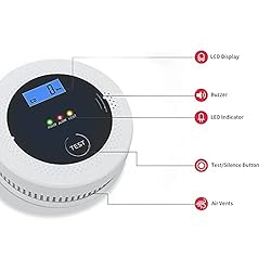 PETRICOR Smoke and Carbon Monoxide Alarm Detector