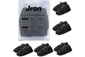 Jron 5 Pairs Premium Reusable Washable Shoe Cover Boot Covers for Contractors (5 Pairs | US 12-14 for Shoes/US 11-13 for Boot
