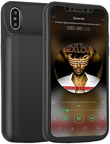 iPhone X Battery Case, 6000mAh Portable Charging Case for iPhone X/10 (5.8 inch) - BLACK