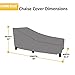 Chaise Lounge Cover - KHOMO GEAR - Heavy Duty Patio Furniture Cover - Grey