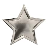 Meri Meri Silver Foil Star Plates