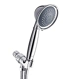 CLOFY Anti-clog Shower Head, Handheld Shower with Hose and Holder, High Pressure 3 Setting Spray Function Hand Shower Head