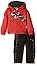 PUMA Baby Boys' 2 Piece Tech Fleece Hoodie Wrapped Cat and Pant Set, Fierce Red, 12 Months