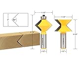 Yonico 15225 Edge Banding Router Bit Set with