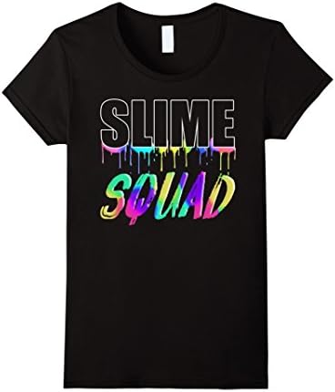 Womens Slime Squad Dripping T-Shirt Small Black