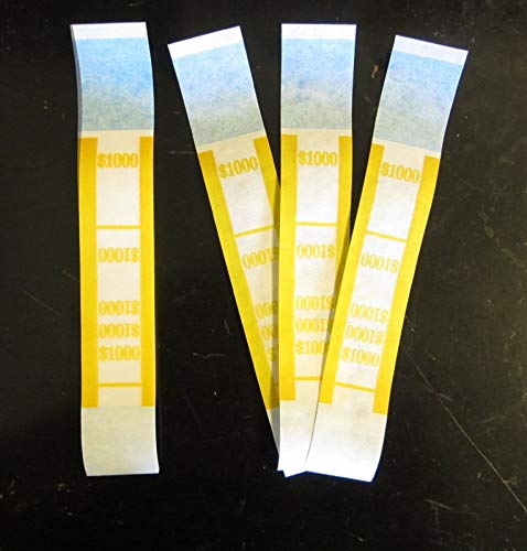 Self Sealing Currency Straps Money Bill 6 Colors 600 Pieces