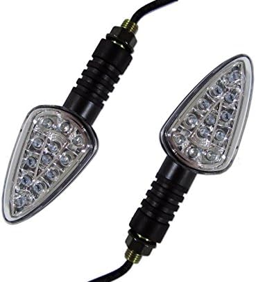 LED Black Arrow Large Motorcycle Turn Signal Indicator Blinker Lights Front/Rear Pair for Honda CRF 150,CRF 230