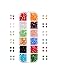 Outus 768 Pieces 4mm Crystal Glass Beads for Jewelry Making with Bead Container (2 Styles, 12 colors)