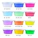 SEYOU Slime Kit, 12 Colors Non-Toxic Clear Crystal Slime Soft Jelly Clay Putty Mud Stress Relief Toy Jelly Toy for Kids & Adult, Includes Foam Balls, Fruit Slices, Moulds and Straws, DIY Slime Making