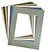Golden State Art, Pack of 10, Acid-Free 16x20 Mixed Colors Pre-Cut Picture Mats for 11x14 Photos with White Core Bevel Cut Frame Mattes