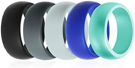 Silicone Wedding Ring (6.5-7（17.3mm）, 5PCS-Family)