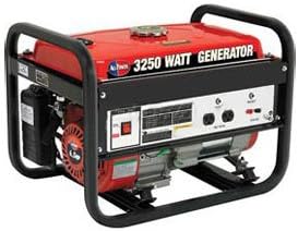 All Power America Portable Generator, 3250w, 6.5 Hp, 120v, 12v Output