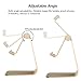 Nulaxy Adjustable Aluminum Stand, Multi-Angle Cell Phone Stand, Cradle, Dock, Holder for iPhone 7 6 6s Plus 5 5s 5c , all Android Smartphone, Universal Phone Stand - Gold