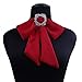 FUNNY365 Lady Adjustable Pre-tied Bow Tie Solid Color Bowties for Women