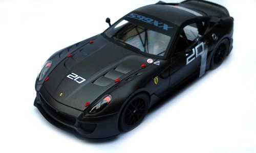 Hot Wheels 1/18 #20 Ferrari 599XX: Matte Grey